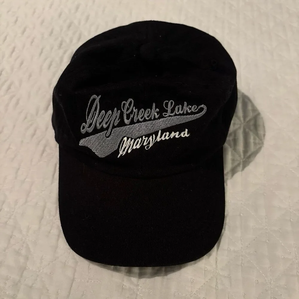 Deep creek maryland black ball cap